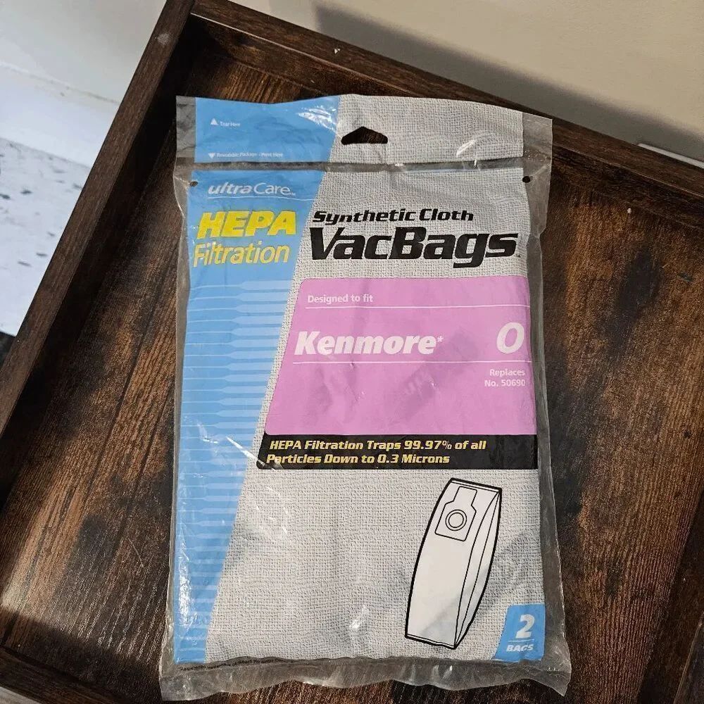Kenmore Ultra Care Hepa Filtration Synthetic Cloth Vacuum Cleaner Bags NWT White